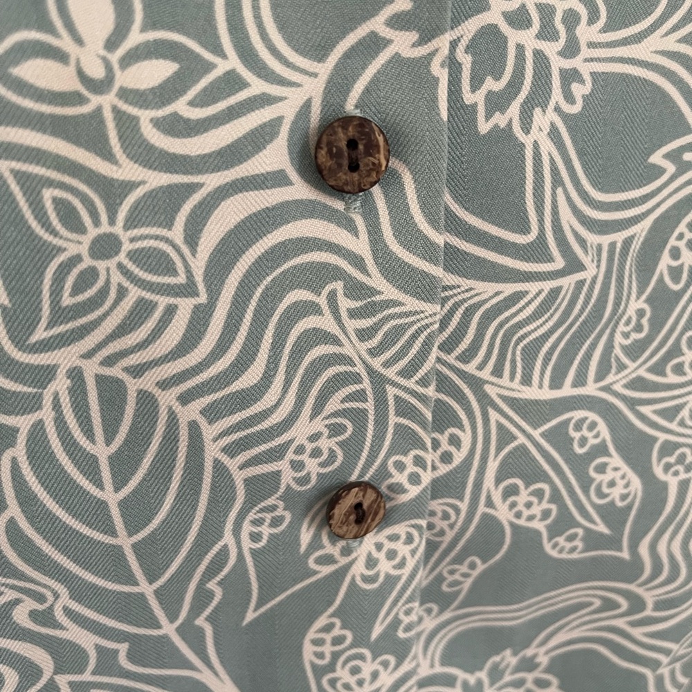 Vintage Hilo Hattie The Original Hawaiian Silk Button Blouse Size‎ XS (148) - Picture 4 of 8